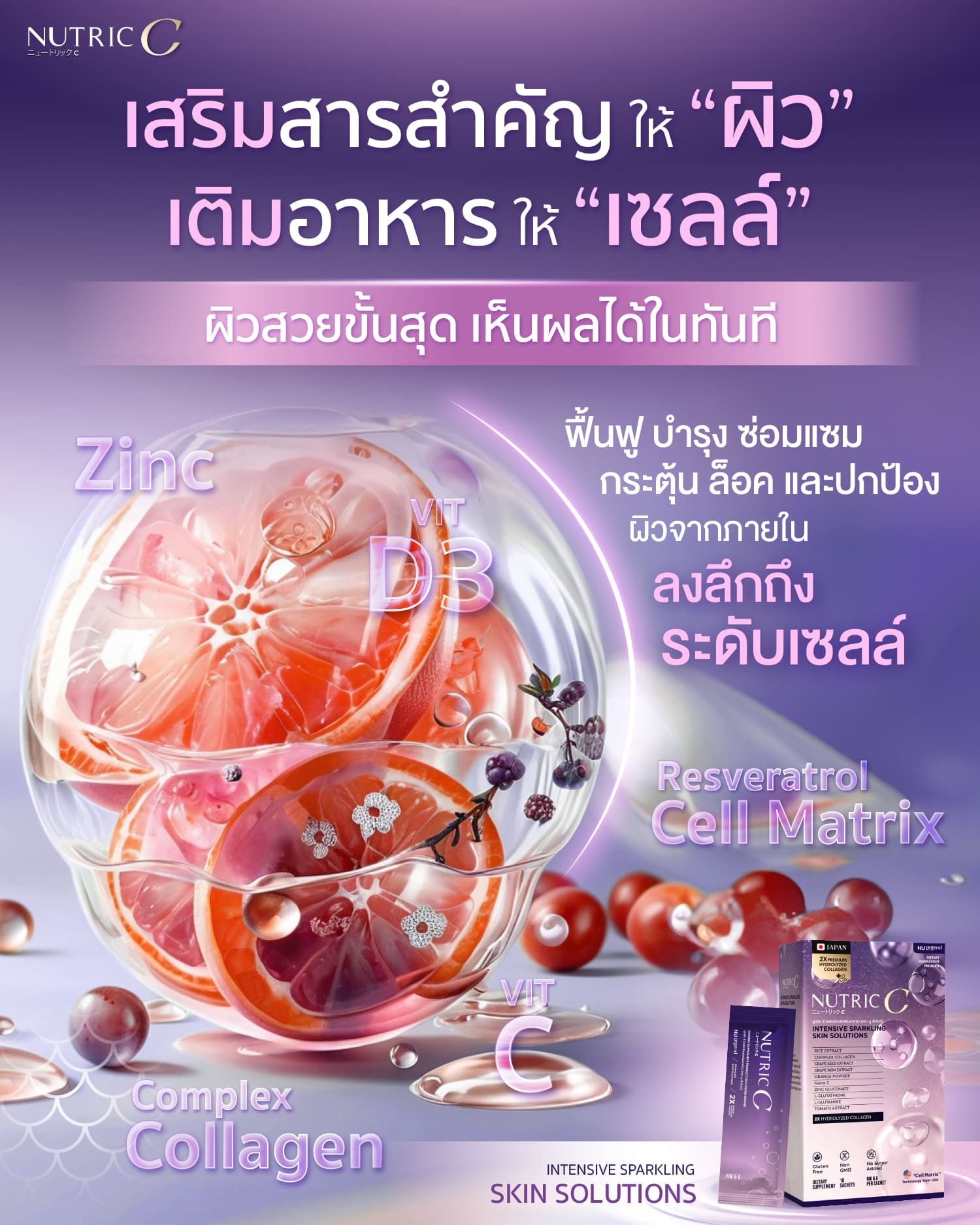 c เติมสารสำคัญให้ผิว